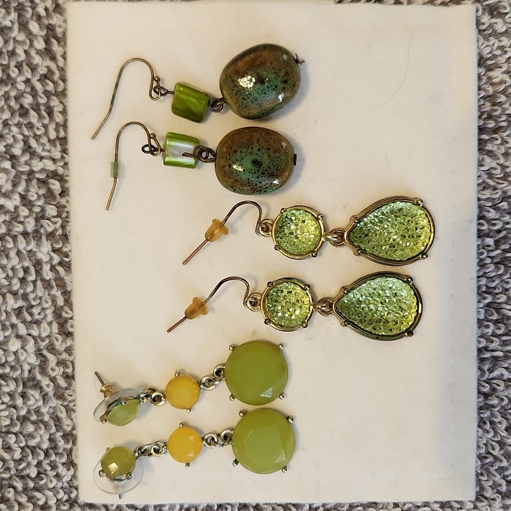 3 sets earrings